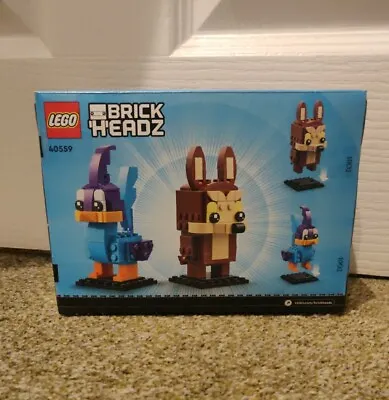 Buy LEGO BRICKHEADZ: Road Runner & Wile E. Coyote (40559) - Brand New • 19.99£