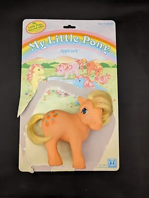 Buy ~*my Little Pony (1985) Applejack With Backcard By Hasbro*~ • 30£