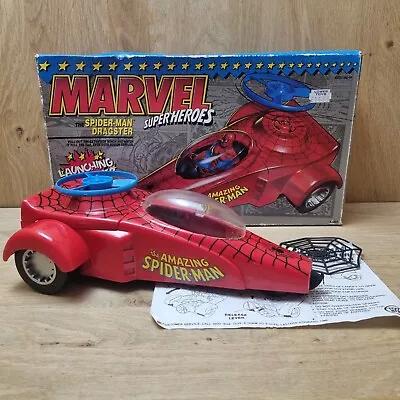 Buy Marvel Superheroes Spider-Man Dragster 1990s Vintage Vehicle Toybiz • 29.98£