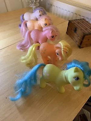 Buy My Little Pony - 1980’s Vintage: Apple Jack/Cotton Candy/Blossom/Tootsie/Peachy • 29.99£