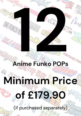 Buy Funko POP Mystery Box - Random 12 Genuine Anime Funko POP With Protectors • 99.99£