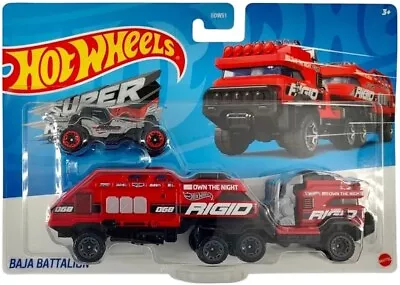 Buy Hot Wheels - Super Rigs - Baja Battalion - NEW • 9.99£