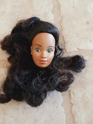Buy Vintage 1983 AFRICAN AMERICAN CRYSTAL Superstar Barbie Head Only. • 50.36£