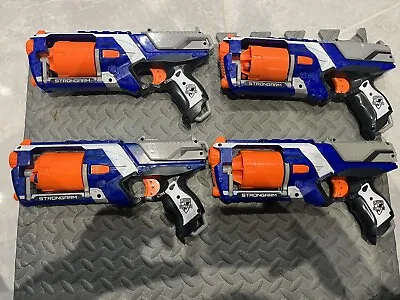 Buy Nerf N-Strike Elite Strongarm Blaster Soft Dart Toy Gun Blue And Orange  • 25£