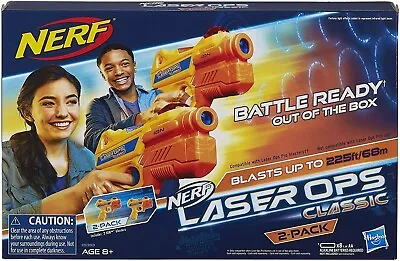 Buy Nerf Blaster Laser Ops Classic Combat  (2 Pack)Of Lazer Blasters. • 19.20£