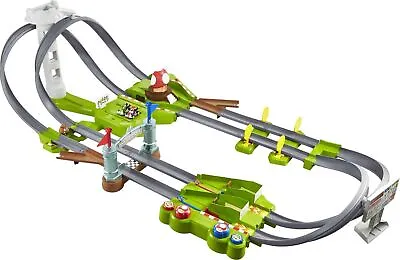 Buy Hot Wheels Mario Kart Circuit Track Set With 1:64 Scales Die Cast Kart Replic... • 74.99£