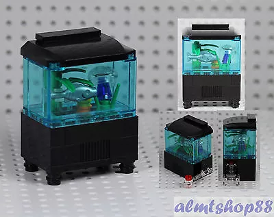 Buy LEGO - Aquarium Fishtank W/ Jellyfish Fish Food Minifigure Animal Ocean Water    • 16.09£