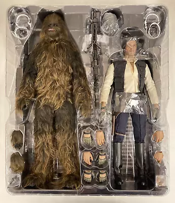 Buy Hot Toys Star Wars Episode IV A New Hope Han Solo And Chewbacca MMS263 Used JP • 679.56£