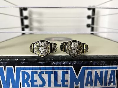 Buy WWE NXT Tag Team Championship Belts X2 Wrestling Figure Accessory Mattel Elite • 9.99£