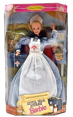 Buy 1995 Civil War Nurse Barbie Doll / American Stories / Mattel 14612, Box Damaged • 41.02£