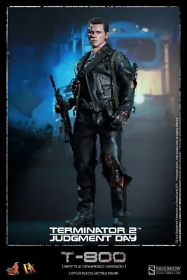 Buy Hot Toys Dx 13 Terminator 2 - T-800 Battle Damaged 1/6 Dx13 Special Edition • 555.66£