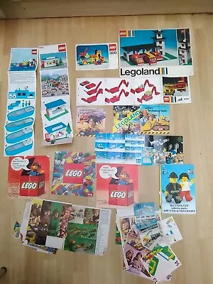 Buy Vintage Early Lego Instructions Reference Guides Lot Trains Vehicles Buildings • 12.99£