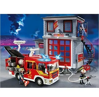 Buy Playmobil 9052 City Action Fire Department Mega Set Engine Station NEW BOXED • 170£