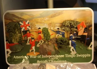 Buy Timpo American War Of Independence Swoppits Red/blue-coats X 12 In Unique Tin • 159£