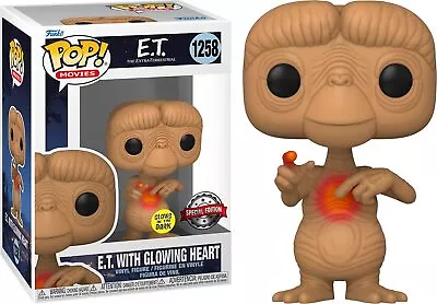 Buy Funko Pop! Movies: E.T. 40th - E.T. With - Glow In The Dark Heart - E.T. The Ext • 18.39£