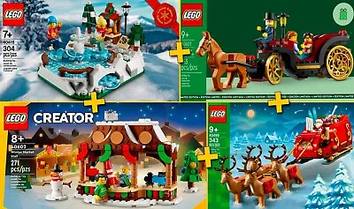 Buy LEGO Season #40602, #40603, #40499, #40416 - Christmas Collector Sets - 100% NEW • 154.20£