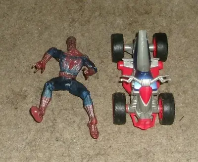Buy Marvel Legends Spider-Man Figure Hasbro 2006 Super Poseable 5 Inch + A Quad Bike • 10£