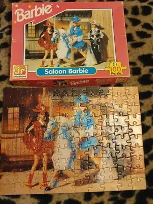 Buy Vintage Saloon Barbie 100 Puzzle Complete • 7£