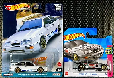 Buy HOT WHEELS Pair Of '87 FORD SIERRA COSWORTH Canyon Warriors & HW THE '80's • 15.89£