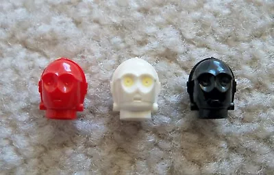 Buy LEGO Star Wars - 3 Rare Protocol Droid Heads - K-3PO R-3PO & 10188 Droid - New • 17.91£