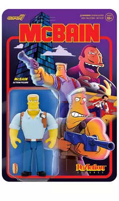 Buy The Simpsons McBain W1 3.75  Super7 ReAction Figure • 16.95£