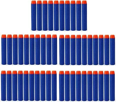 Buy 50 X Refill Darts Foam Bullet Darts For Nerf Series Kid Nerf Toy Gun Darts • 4.29£