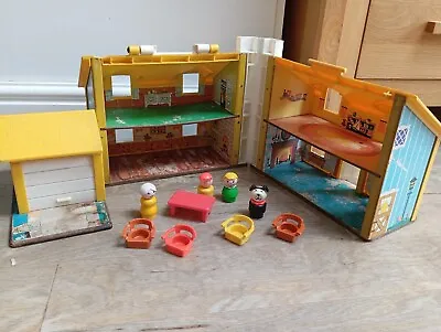 Buy Vintage FISHER-PRICE Little People Family Play House Set Chair Figures 952- 1969 • 14.99£