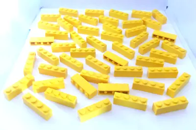 Buy LEGO 1x4 YELLOW BRICKS X50 BUNDLE No.3010 • 5.60£