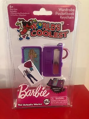 Buy World's Coolest New Toy Figure Set Barbie Wardrobe Pocketbook Keychain Keyring • 10.99£
