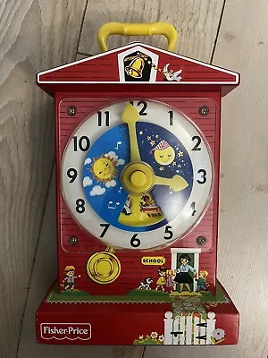 Buy Fisher Price - Music Box Teaching Clock - 1968 • 12£