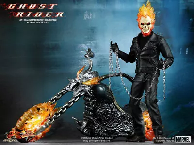Buy HOT TOYS MMS133 MARVEL GHOST RIDER WITH HELLCYCLE 1/6 Scale Full Figure • 513.03£