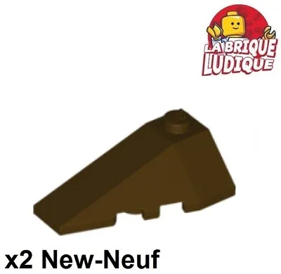 Buy LEGO 2x Wedge 4x2 Triple Left Slope Brown Dark / Dark Brown 43710 New • 1.66£