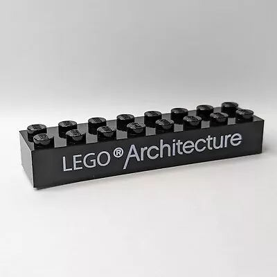 Buy LEGO Architecture Black 2x8 Brick Unreleased Rare Promo Prototype • 41.01£