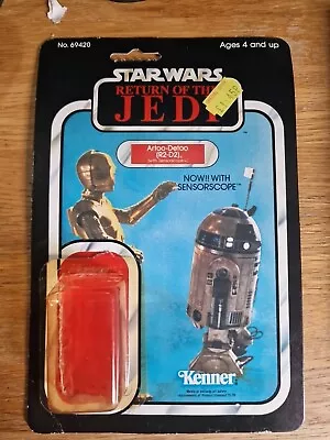 Buy R2-D2 Sensorscope Cardback 77 Back Original Vintage Star Wars Not A MOC Kenner  • 49.99£