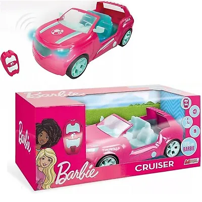 Buy Barbie Pink Remote Controlled Cruiser SUV 8 Km/h Sounds Car Up To 4 Dolls Toy UK • 104.88£