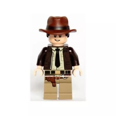 Buy Indiana Jones LEGO Minifigure Dark Brown Jacket + Brown Tie Minifigure 77012 • 11.95£