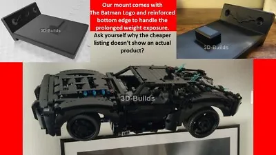 Buy Lego Technic THE BATMAN Batmobile 42127 Wall Mount Display Bracket • 14.95£