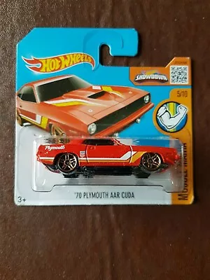 Buy HOT WHEELS - 2016 Muscle Mania - '70 Plymouth AAR Cuda In Red - New & Carded. • 6.99£