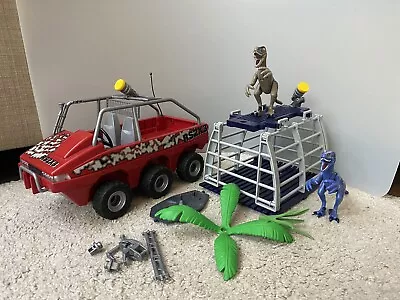 Buy Jurassic Park Playmobil Bundle All Terrain Vehicle Dinosaur Cage & Velociraptors • 10.36£