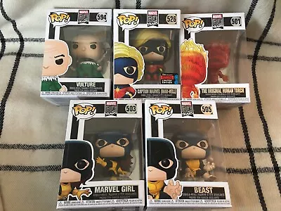 Buy 5 X Marvel 80 Years Funko Pop Bundle Boxed - Vulture, Human Torch - New (lot 1) • 24.99£