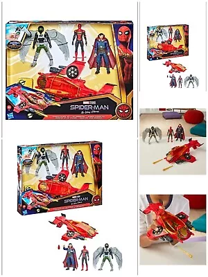 Buy Spider-Man No Way HOME SPIDER Escape Jet Set Hasbro MARVEL & 3 FIGURES BRAND NEW • 30£