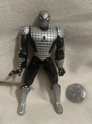 Buy Spider-Man Spider Armor Super Web Shield 5  Action Figure 1994 • 10£