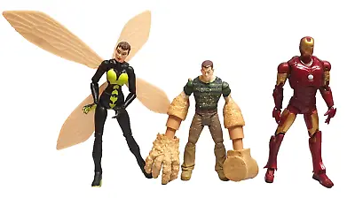 Buy Marvel Legends Action Figure Bundle Ironman Wasp Sandman Hasbro Toybiz (41a) • 13.99£