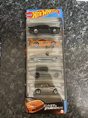 Buy Hot Wheels 2023 Fast And Furious 5 Pack. New Collectable Toy Model Cars.  • 14.99£