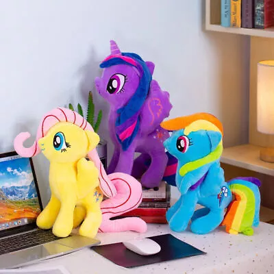 Buy 12 INCH MLP My Little Pony Twilight Sparkle Rainbow Dash Pinkie Pie Plush Toys • 7.39£