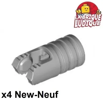 Buy LEGO 4x Hinge Cylinder 1x2 Locking 7 Teeth 2 Arm Grey / L B Gray 57360 • 2.22£