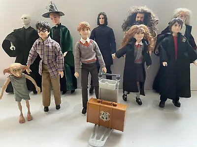 Buy Bundle Harry Potter Dolls Mattel: Dumbledore Voldemort Hagrid Dobby Snape + More • 70£