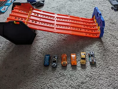 Buy Hot Wheels Roll Out Raceway Track Set And 6 Cars • 24.99£