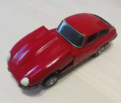 Buy Tinplate Toy Car BANDAI Jaguar XK-E Red Tin Toy Vehicle Figure Not Working • 164.96£
