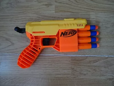 Buy NERF Yellow & Orange ALPHA STRIKE Missile Firing Toy Gun 8 Ins Long • 2.49£